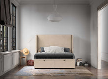 Load image into Gallery viewer, The Canvas Wingback Ottoman