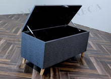 Load image into Gallery viewer, The Modern Curve Ottoman Storage